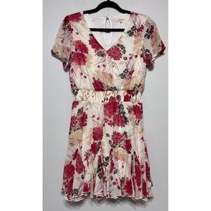 Soft‎ Girl Floral Smocked Dress Size Small Romantic Cottagecore Prairie Dreamy